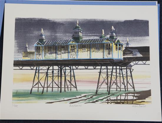 Alan Powers (1955-) Seaside Lithographs; Eight Views of the South Coast 9 x 11.5in.
